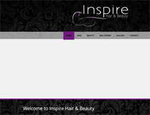 Tablet Screenshot of inspirehairandbeauty.net